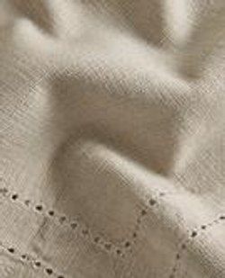 ZARA HOME НАБОР ХЛОПКОВЫХ САЛФЕТОК С МЕРЕЖКОЙ (2 ШТ.), СЕРЫЙ