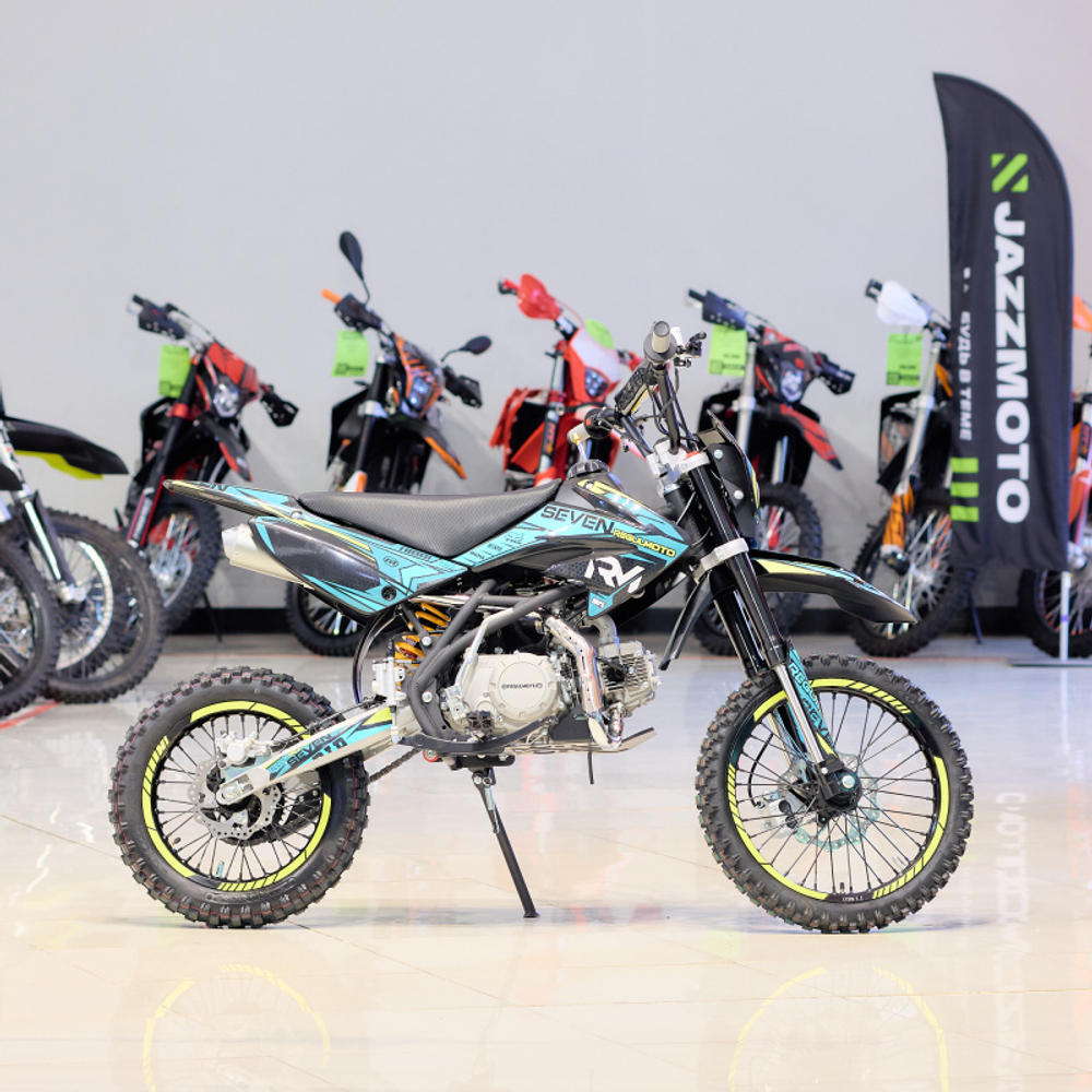 Питбайк Regulmoto SEVEN 125E 17/14 сине-желтый