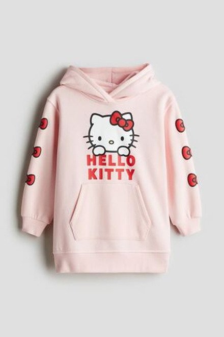 H&M Платье-толстовка с капюшоном, розовый