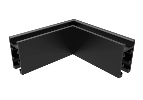 Соединитель для магнитного накладного шинопровода угловой Crystal Lux CLT 0.216 04 BL