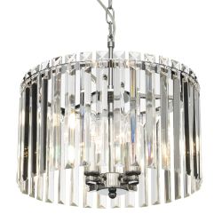 Citilux Джейн CL306141 Хрустальная подвесная люстра Хром