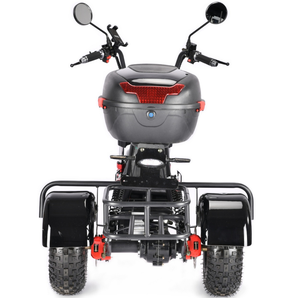 Электротрицикл WHITE SIBERIA TRIKE MINI BLACK 1500W