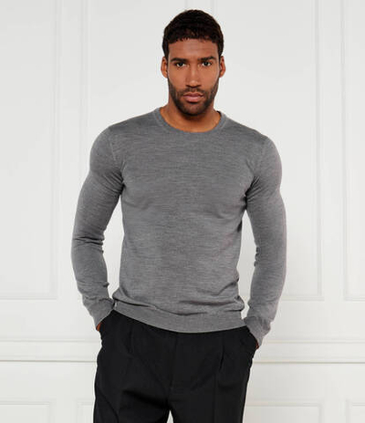 Хлопковый свитер san cedric-m1 HUGO - серый(50476832)