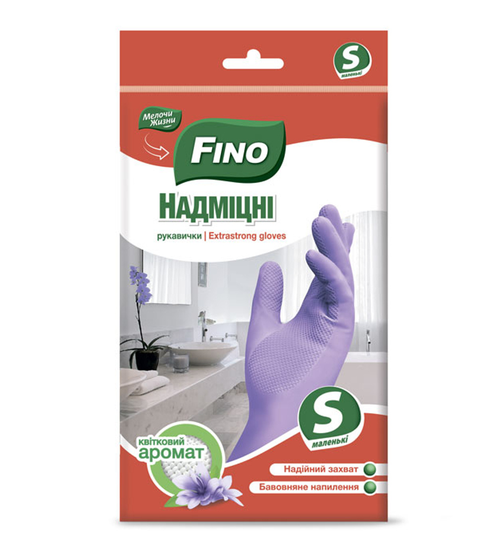 Перчатки латексные Fino Сверхпрочные неопудренные S (1 пара)