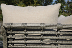 "Валенсия" лаунж-зона из искусственного ротанга, цвет серый