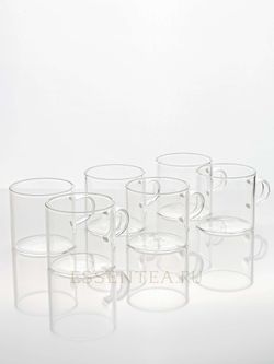 чашка стеклянная с ручкой