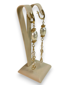 Серьги длинные с английским замком