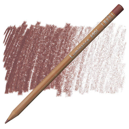 Caran d'Ache Luminance 6901. 866 Burnt sienna 50%