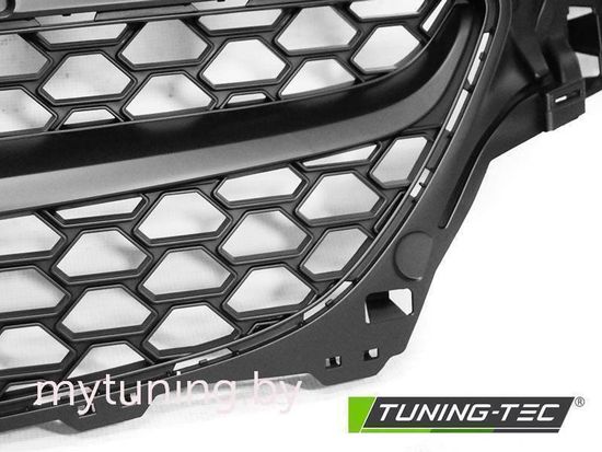 Решетка радиатора для Opel Corsa E (14-19) черная матовая