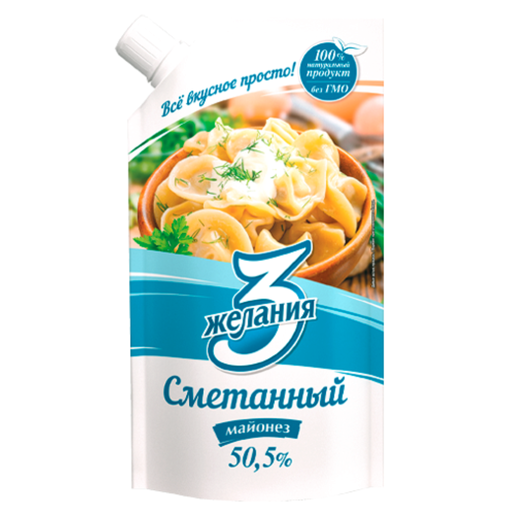 Майонез 3 желания Сметанный 700 гр
