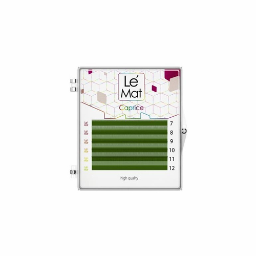 Ресницы цветные LeMat Deep Green MIX 6 линий