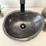 Раковина из речного камня RS-66029 43х33х15 из натурального камня