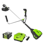 Триммер аккумуляторный Greenworks GD80BCBK2 80В (1 x 2 Ач, ЗУ) захват 400 мм, 5.8 кг, 1301707UA