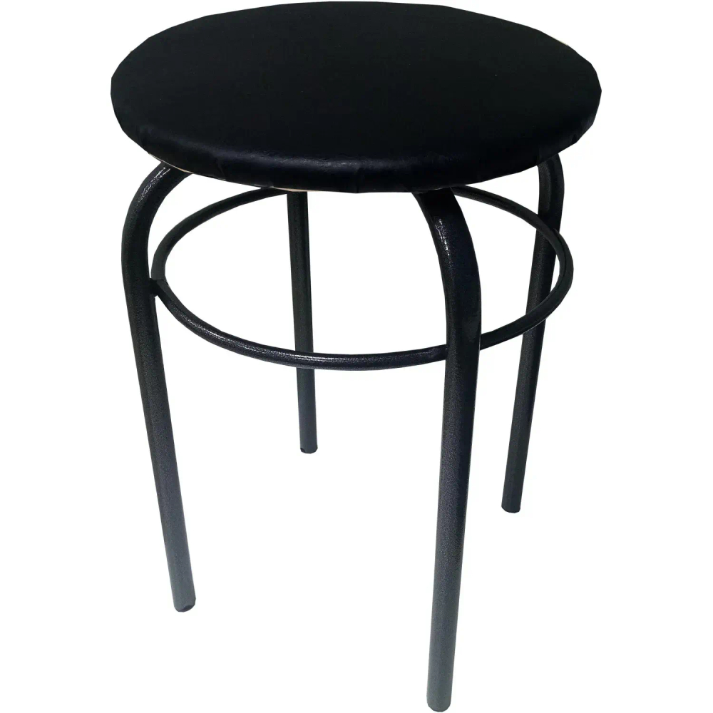 Табурет Сатурн 18 черный/антик серебро