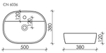 Раковина Ceramica Nova Element 50 CN6036 белая