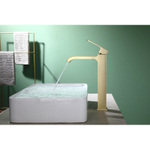 Смеситель для раковины высокий Raglo R02.15.03, золотой сатин