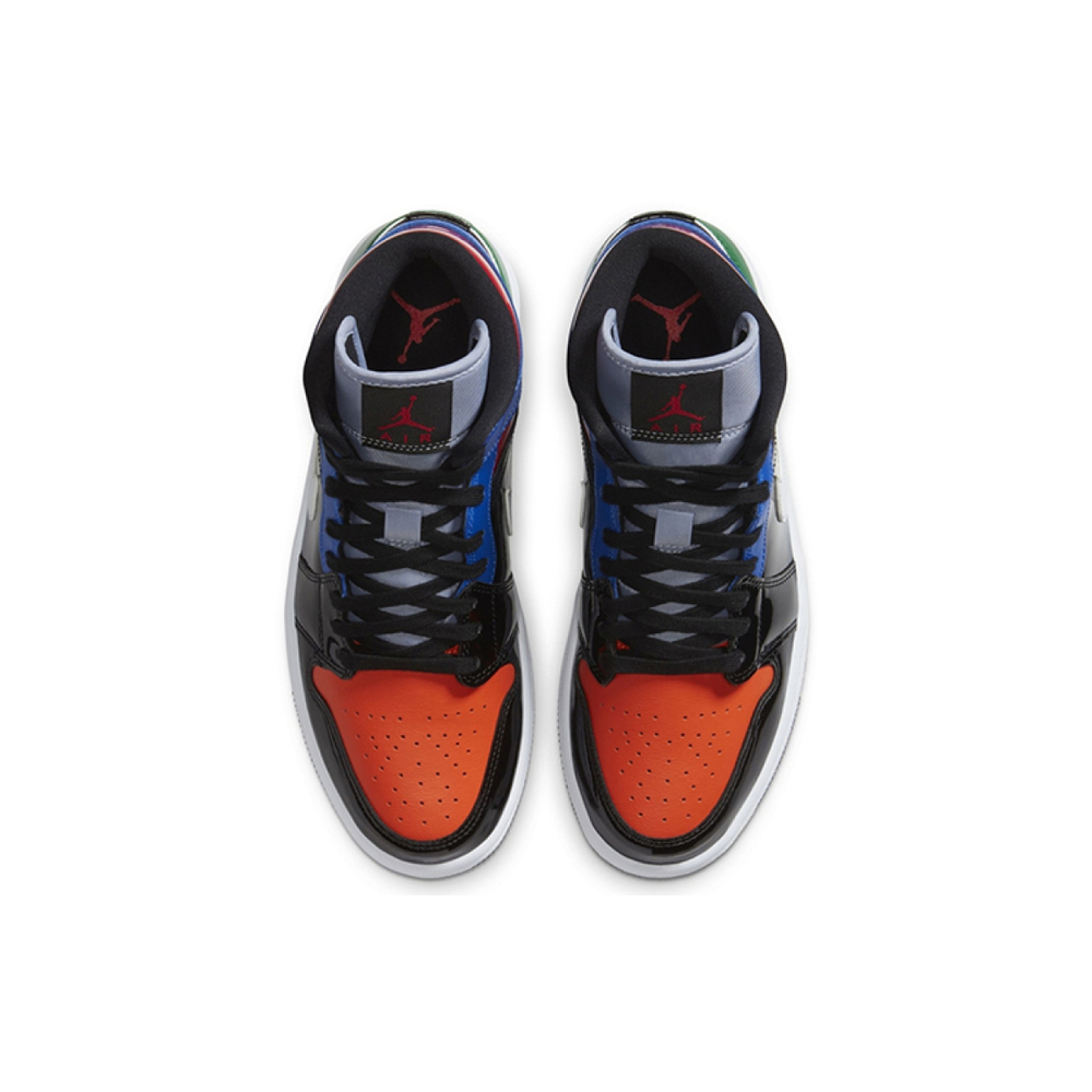 Кроссовки Air Jordan 1 Mid GS SE Multi Patent