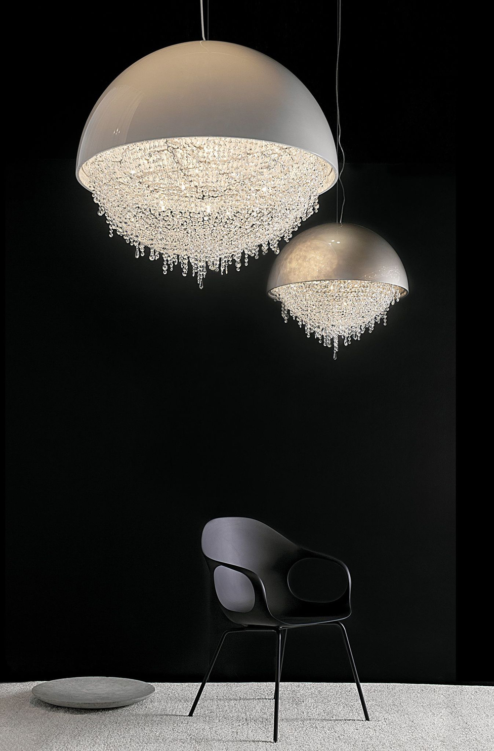 Pendant design lamp Ozero by Manooi D60 (Chrome)