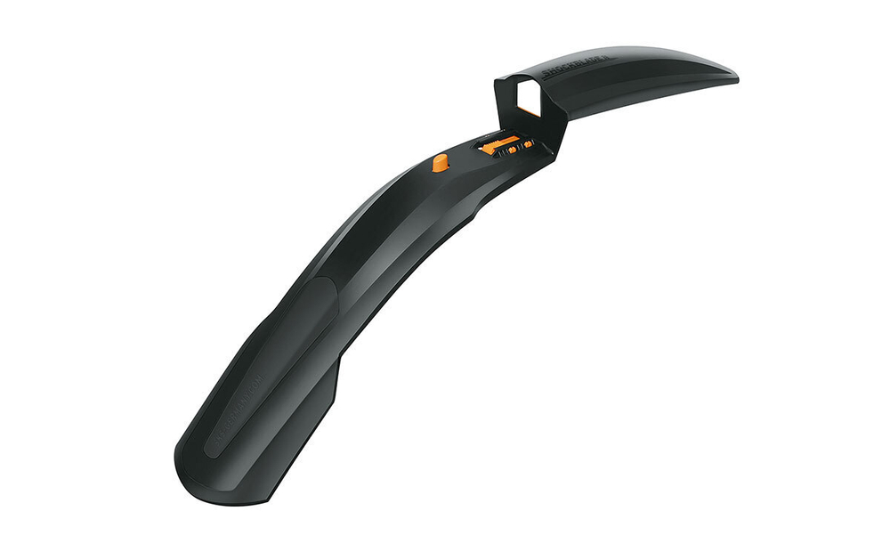Крыло переднее 26-27.5" SHOCKBLADE DARK, крепеж б/съемный в шток вилки, шир. 80мм, пластик, черн.