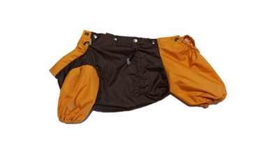 Комбинезон  - Ветровка (без подкладки) 28Т мальчик (обхват груди 59 - 66) коричневый - темно желтый