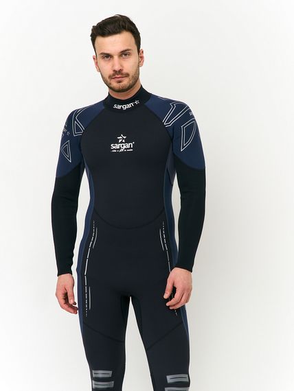 Гидрокостюм Sargan Nero 2.0 Long men 2 мм черный/темно-синий