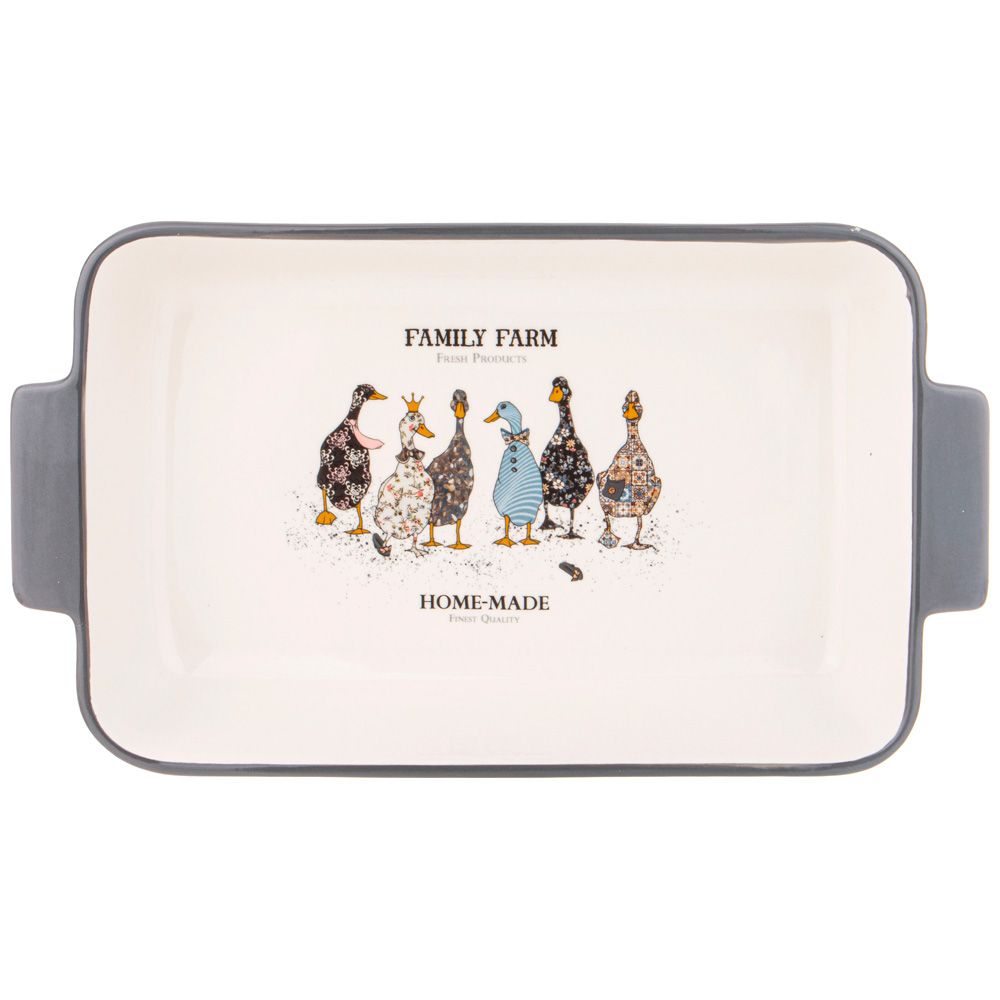 БЛЮДО ДЛЯ ЗАПЕКАНИЯ "FAMILY FARM" ПРЯМОУГ3,6 Л 39*22,5*7,5 СМ