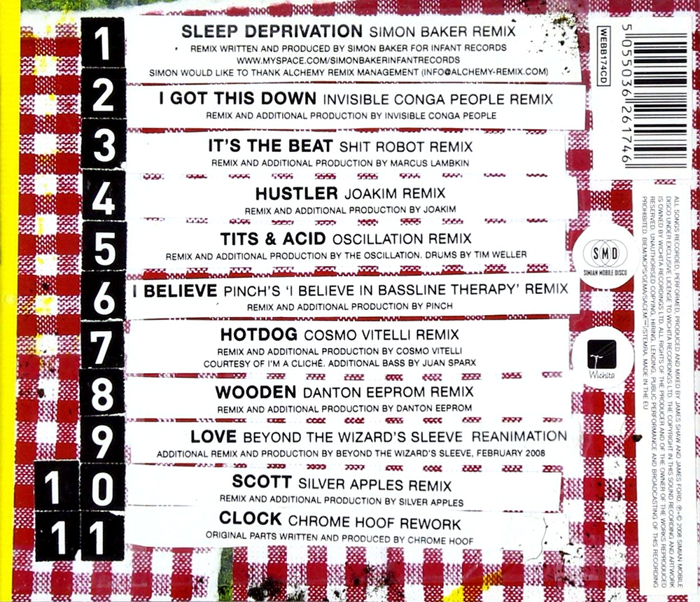 Simian Mobile Disco / Sample And Hold: Attack Decay Sustain Release (Remixed)(CD)