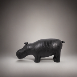 Банкетка Пуф Бегемот Черный малый