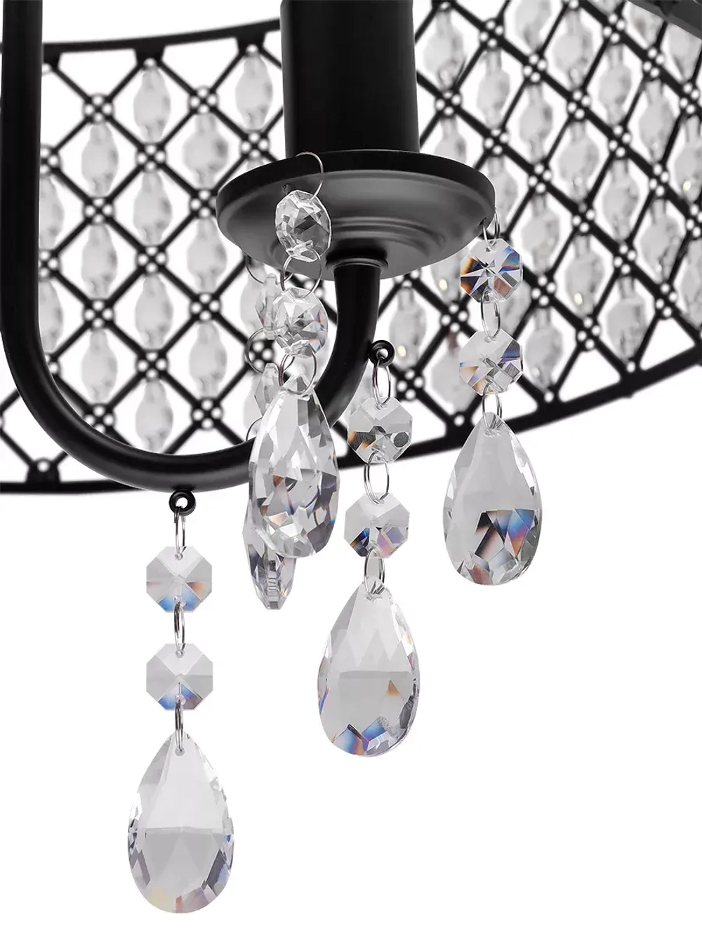 Люстра подвесная лофт хрусталь 4*E14*40