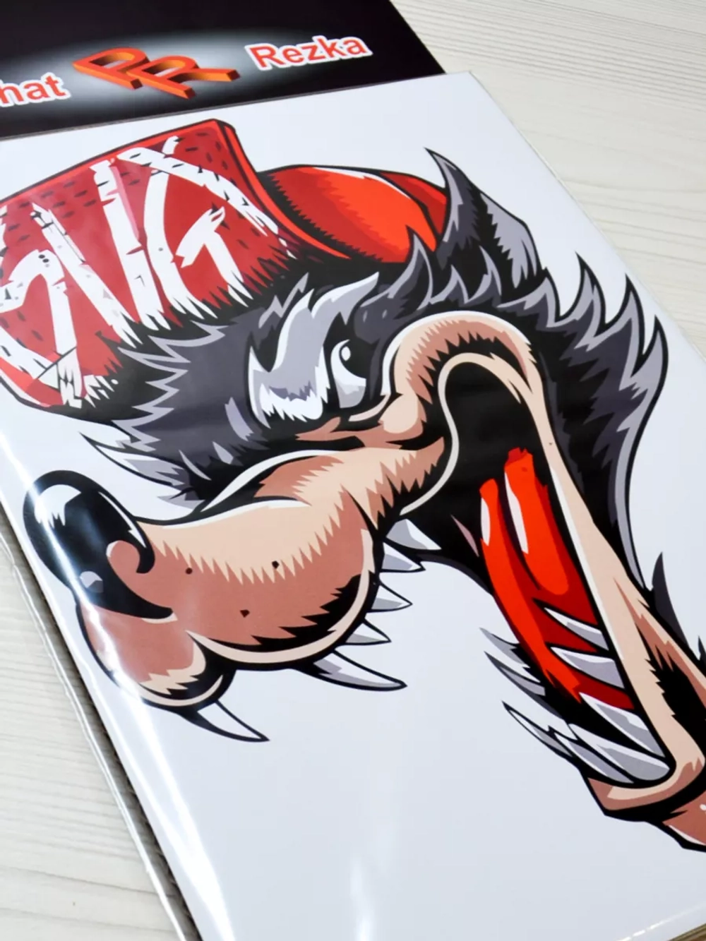 Наклейка - Хитрый волк