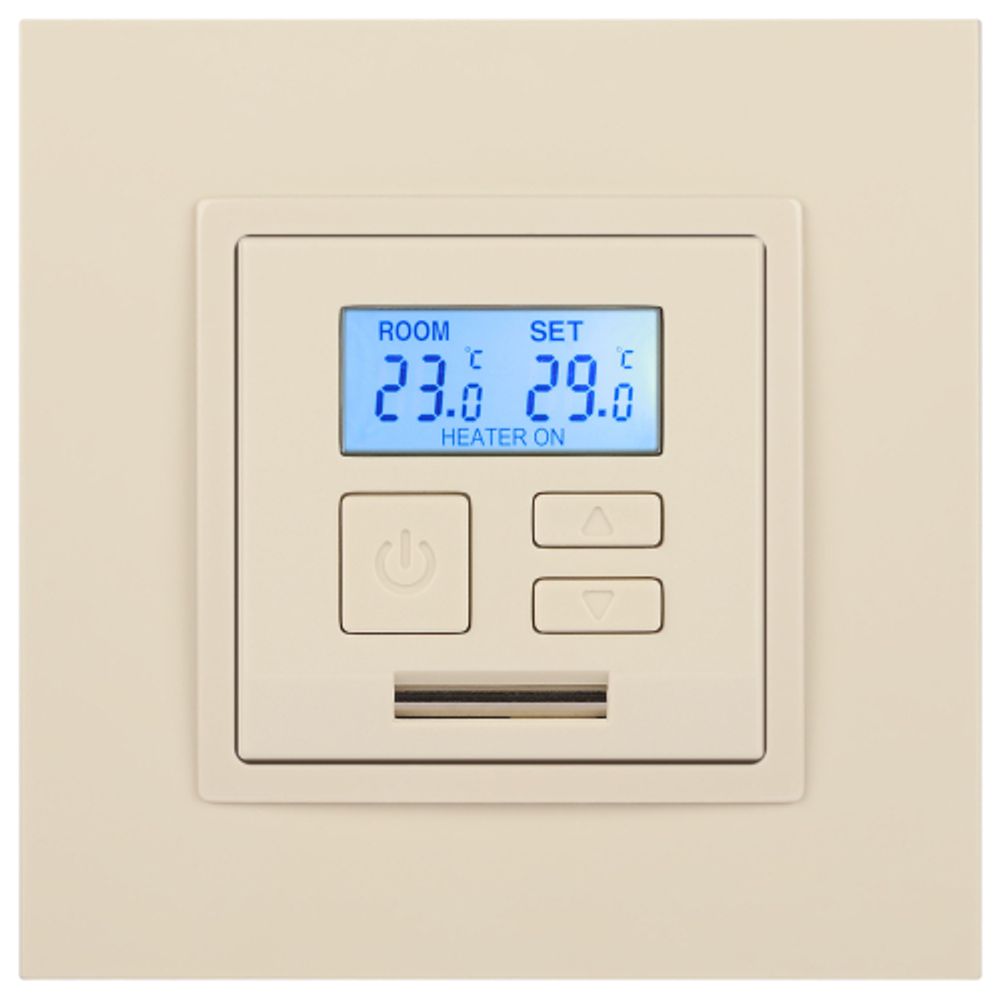 14-4111-02 ЭРА Терморегулятор универс. 230В-Imax16А, IP20, Эра Elegance, сл.кость | Elegance Слоновая кость
