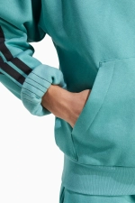 Кофта adidas Essentials 3-Stripes Fleece - бирюзовый