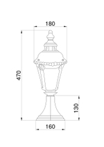 Ландшафтный светильник Outdoor O029FL-01BZ