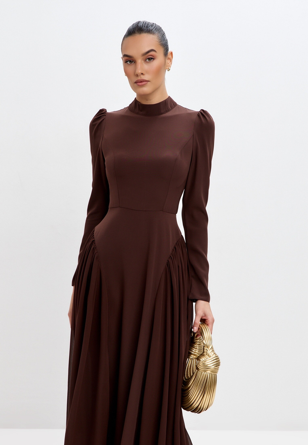 Платье макси с завязками