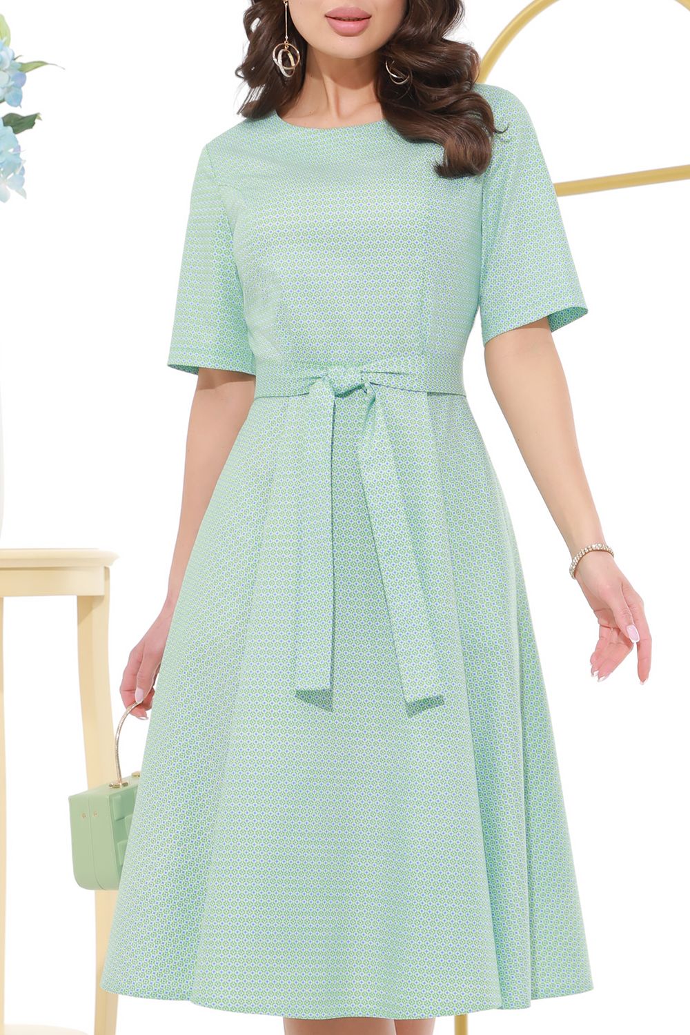 Платье Женский взгляд, мята DStrend (Акция)