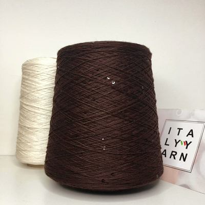 F3002 - RICIGNOLO; 70% меринос, 30% кашемир, пайетки; 500м/100гр; цвет: тёмно-коричневый; S903