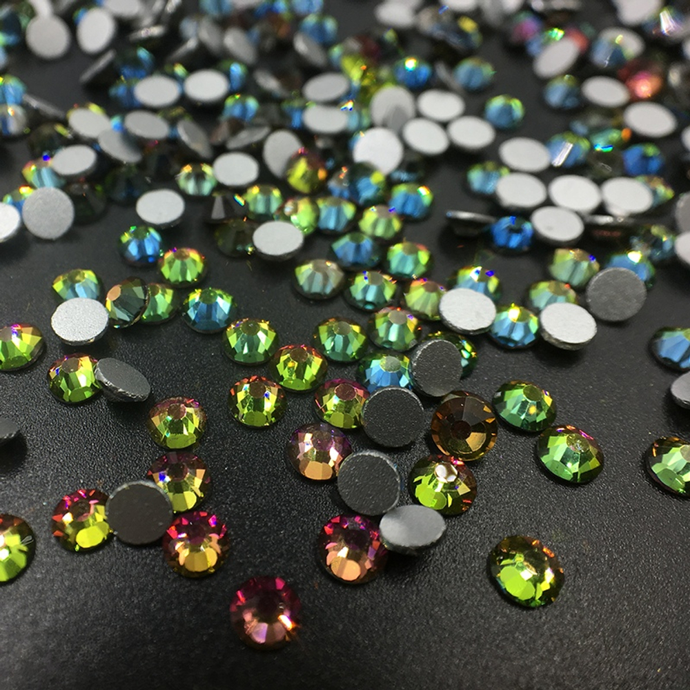 Стразы № 032 Цвет: Пламя (дерзкий красно-оранжевый оттенок), Mix 1440 шт