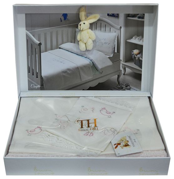 Детское  постельное белье  COUPLE BEBE розовый