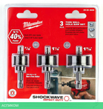 Набор коронок Milwaukee Shockwave 3 шт (49224800)