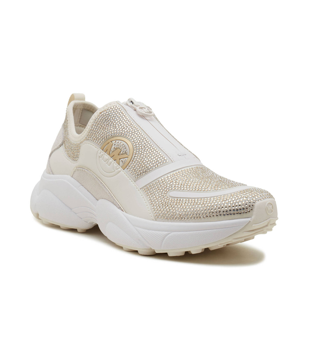 Кроссовки SAMI ZIP TRAINER Michael Kors - бежевый(43H3SMFSCD)