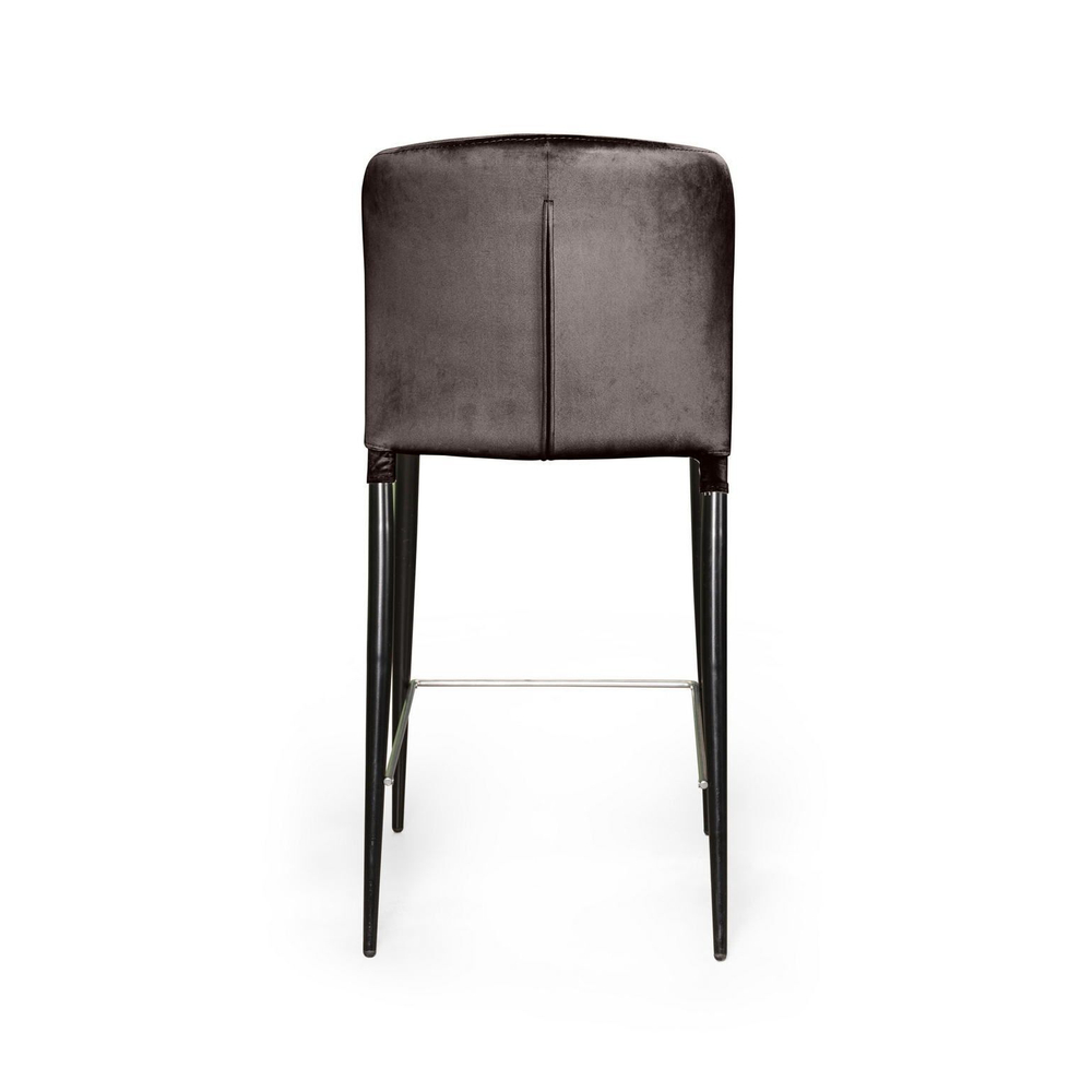 Стул полубарный Albert, бархат антрацит 14/опора конус