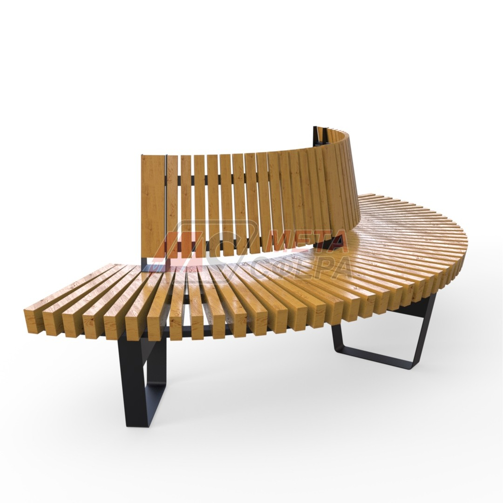 Скамейка  Rail Road 02 внешний радиус