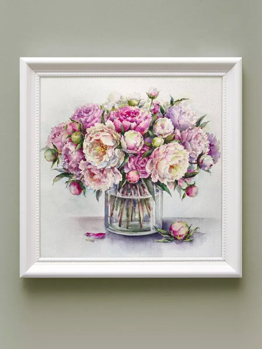 Картины на стену интерьерные на холсте 4 шт, 23*23 см