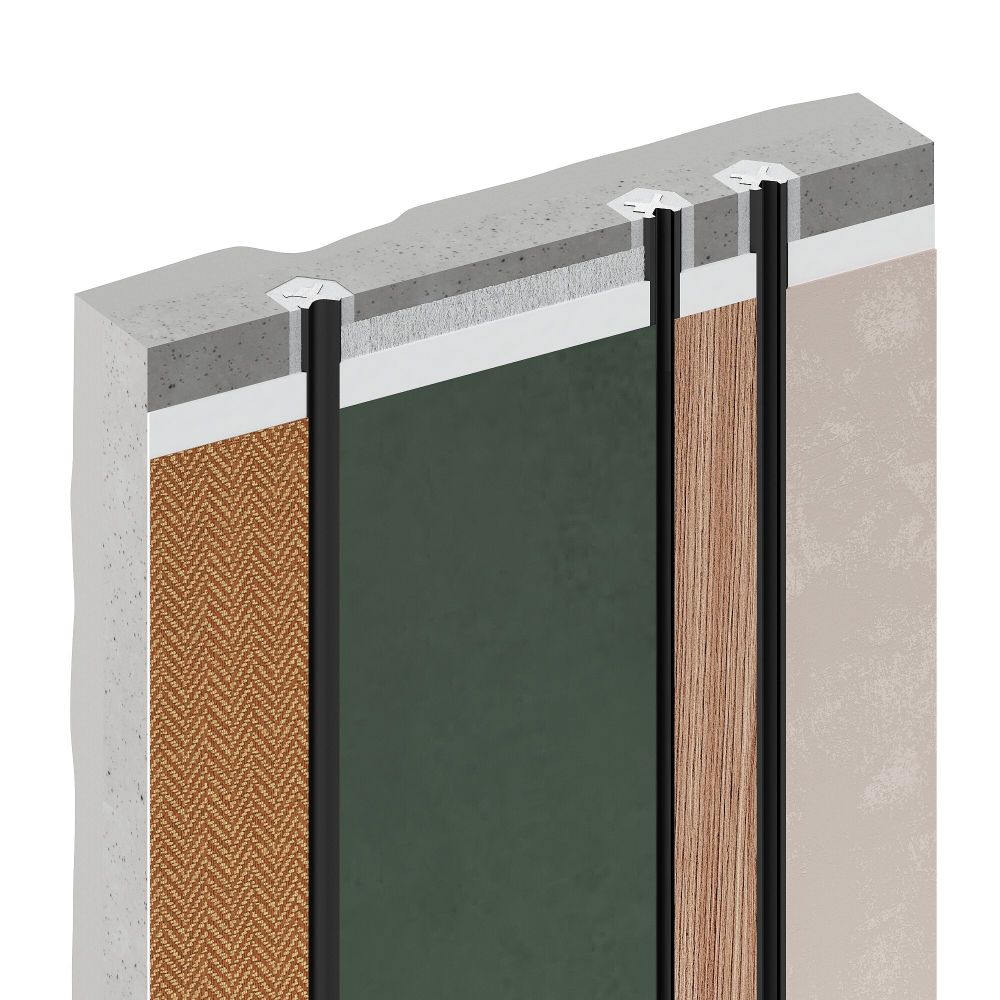 Теневой профиль разделительный анодированный титановый, 3000x10x10 мм