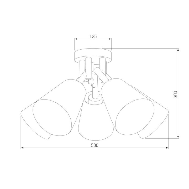 Потолочная люстра TK Lighting 666 Vaio 5