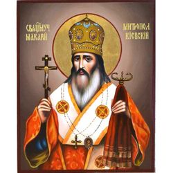 Макарий Киевский. Рукописная икона.