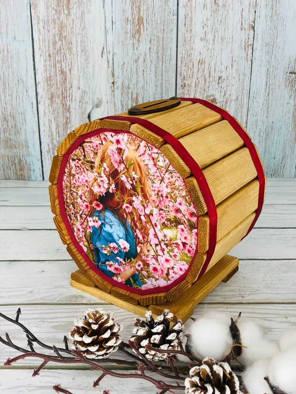 Копилка-бочка "Пусть мечты сбываются 8"