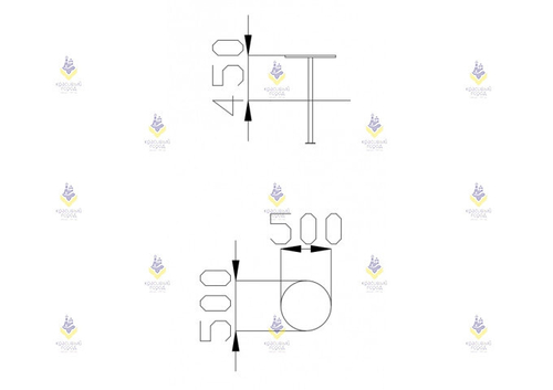 Стол для песочницы круглый