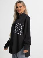 Рубашка Паола (черная) Б15481-8М LT Collection