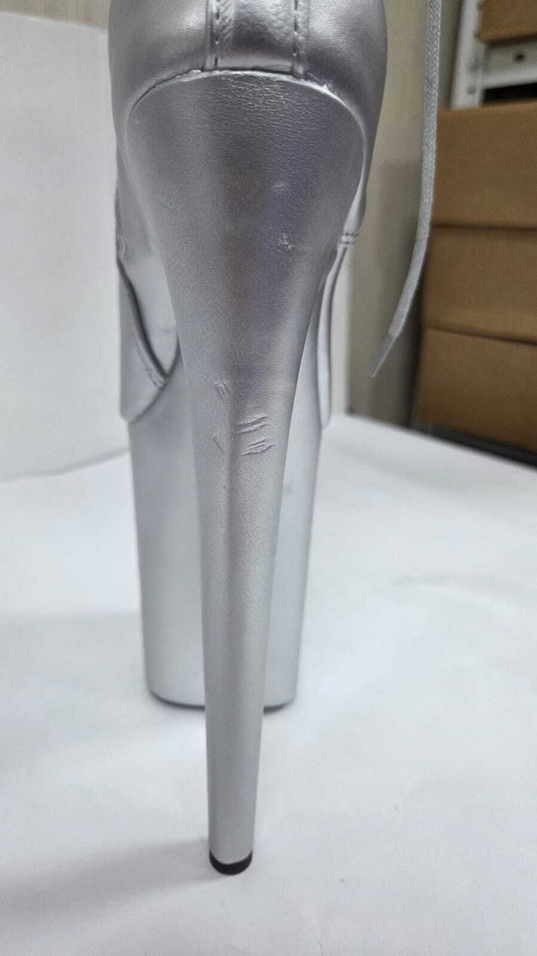 KIKO. Ботильоны четверки. PU. Открытые - SHDB-015-4-PU-sil-sale37_031